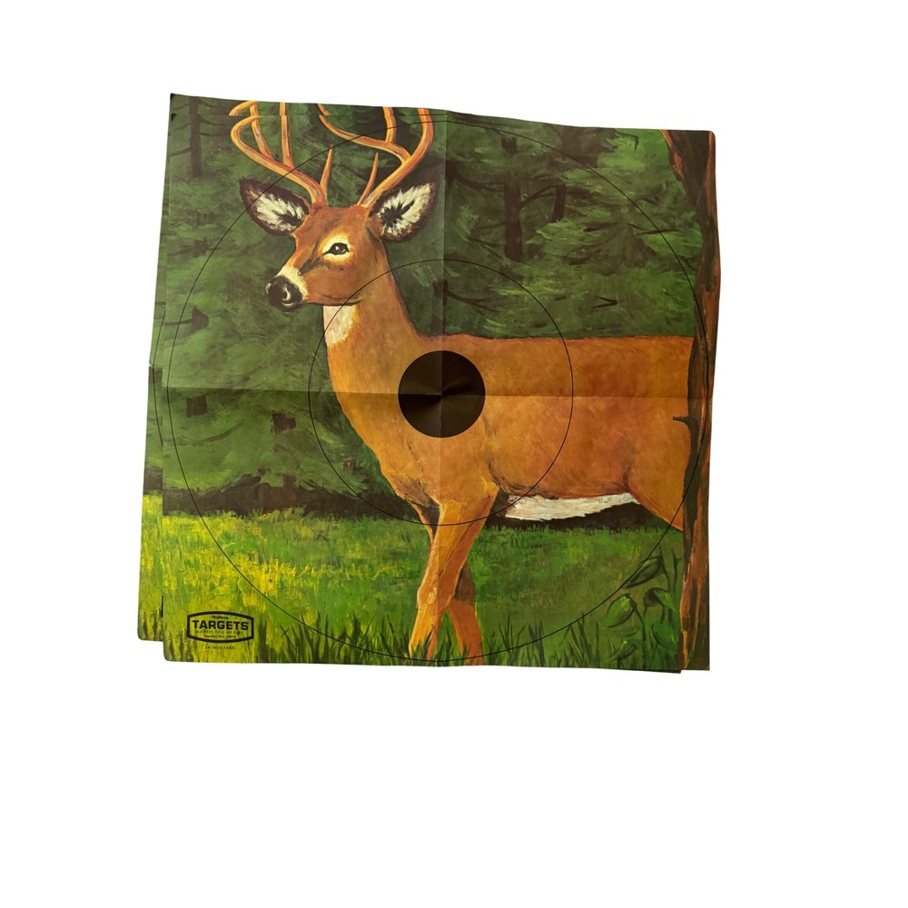 Vintage Outers Laboratories Paper Archery-Rifle-Airgun Targets - Buck. Set of 2